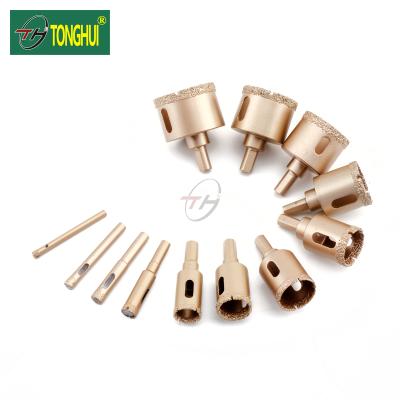 China Glass Vacuum Welded Diamond Core Bit Basin Hole Opener Pipeline Basin Sink Hole Saw for sale