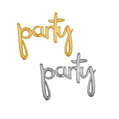 China Paty Decoration BLN Party Decor Gold Party United Letters Foil Balloon Maker Party Alphabet Mylar Balloons for sale