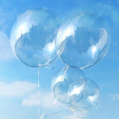 China Inch 18inch Bobo Balloons Manufacturer Transparent Party Decoration BLN 10 Clear Latex Bobo Balloons Durable 36 Inch for sale