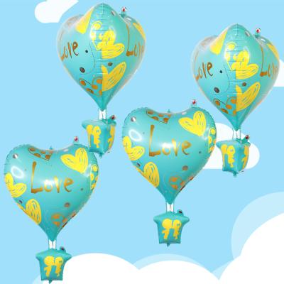 China New 22 Inch 4D Creative Aluminum Foil Balloon 22 Inch Creative Party Decoration Baby Banquet Layout Hot Air Balloon for sale