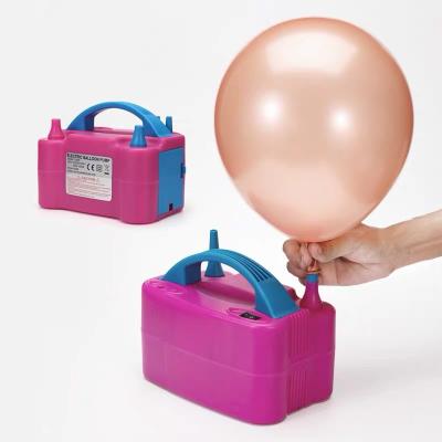 China Portable Electric Balloon Pump 220v Electric Helium Compressor With Nose Pushing Balloon Accessories Hand Manual Plastic Air Balloon Electric Pump for sale