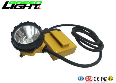 China 10.4Ah 25000lux LED Corded Cap Lamps 800mA 3W For Coal Mining for sale