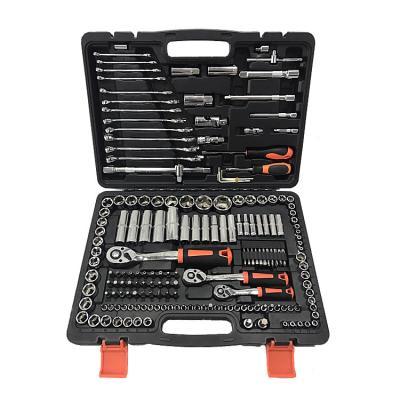 China Household/Automotive Repair Hardware Tools 218 Piece Socket Auto Repair Combination Tool Ratchet Wrench Set for sale