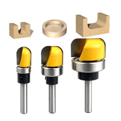 China Drilling Holes Set of 3 Pieces Deep Round Bottom Bakelite Woodworking Milling Cutter Round Bottom Linear Cutter for sale