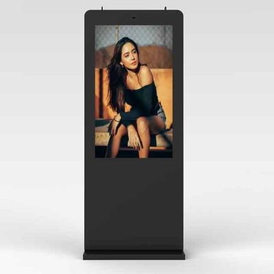 China Buildings 55 Inch Android Digital Signage Outdoor Floor Stand Advertising Billboard Totem Display LCD Display for sale