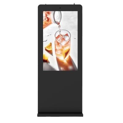 China Outdoor Waterproof Android Digital Signage Totem Display Advertising Billboard Vertical 86 Inch Large Screen LCD VCR Buildings for sale