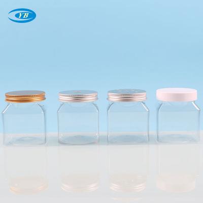 China Cosmetic jar Food packaging plastic cans, 68-tooth caliber plastic sealed cans, PET wide-mouth bottles, nut plastic cans for sale