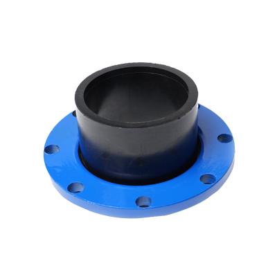 China Water Supply Sale PE 100 HDPE Pipe Fittings Stub Plastic End Whole HDPE Flange for sale