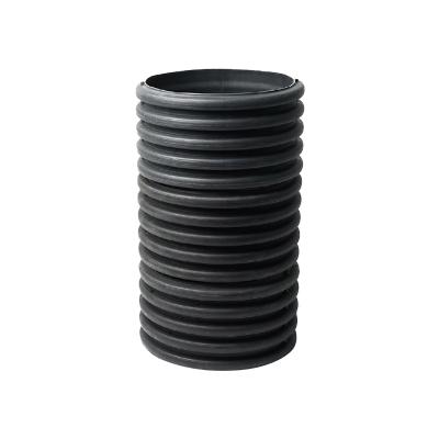 China Corrosion Resistant HDPE Pe100 6 Culvert Pipe 3M Diameter Double Wall Corrugated Pipes For Sewage Drainage for sale