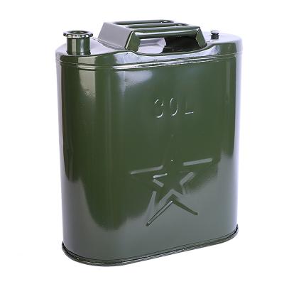 China Portable Iron sheet metal gasoline barrel, 5-30L square barrel flat barrel, automobile standby diesel barrel for sale