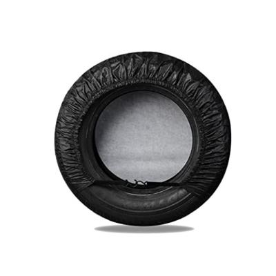 China Waterproof 210D Oxford cloth waterproof sunscreen tire cover, 4 tire storage bags, maintenance dust cover for sale