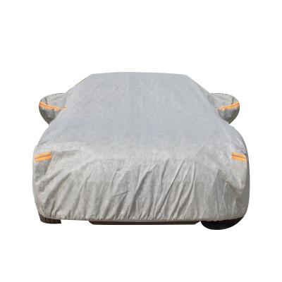 China Waterproof Five layer non-woven fabric waterproof and breathable car cover, rain proof and sun proof universal car sun shading decoration for sale