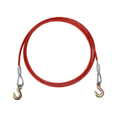 China Anti slip and wear-resistant Outdoor emergency rescue tools, steel wire trailer rope, 5m, and automobile emergency thickened traction rope. for sale