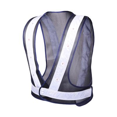 China Bold Reflective cycling vest vest jacket, road traffic safety fluorescent mesh back strap work clothes for sale