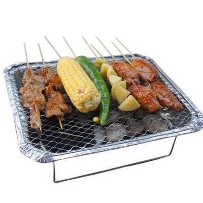 China Easily Assembled Into The Common Instant Disposable Materials BBQ Instant Grill Grill One Time Use Mini Korean Barbecue Grill Table for sale