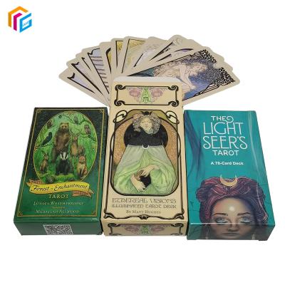 China Entertainment Divination Tarot Oracle Tarot Cards Wholesale Custom Printing Paper Printed Matt Vanishing Deck Card With Packing Box for sale