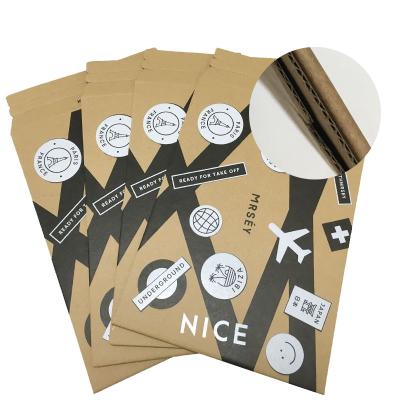 China Eco - Friendly Recycled Custom Printed Do Not Fold Rigid Kraft Cardboard Envelopes With Self Adhesive for sale