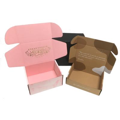 China Recyclable Top Fashion Kraft Paper Corrugated Hair Curler Box Packing Customized Shipping Carton Pink for sale