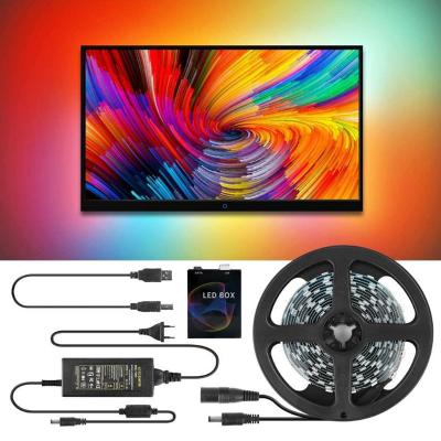 China String Lights LEDBOX Monitor Computer TV Sunscreen Synchronizes Background Magic RGB Strip Light for sale