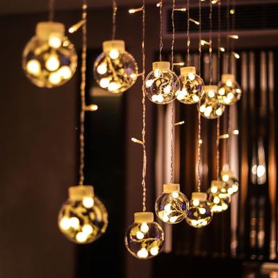 China Led String Light Christmas Wishing Ball Light Room Home Decor Small Colorful Light Wedding Props LED Curtain Light for sale