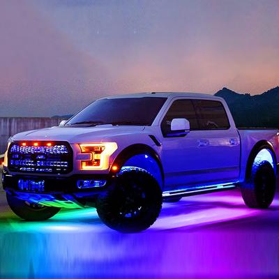 China Hot Selling Automotive Industry RGB Car Background LED Lights Music Decorative Atmosphere Lights Colorful Car Chassis Lights for sale