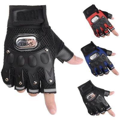 China Durable Goods Using Good Price Mountain Skin Half Finger Bike Gloves for sale