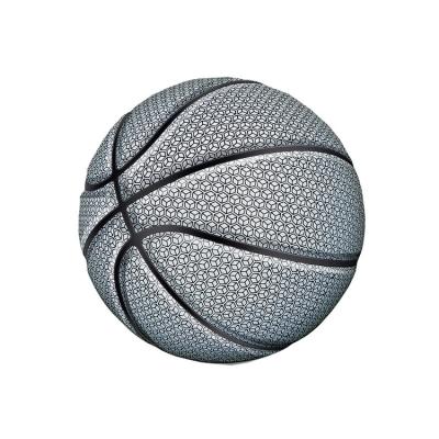 China Durable PU Leather Glow In The Dark Glowing Light High Basketball Ball Led Basketball for sale