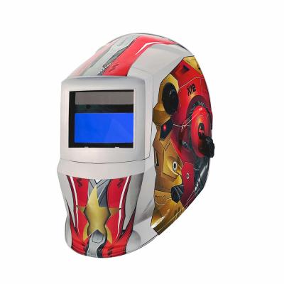 China Welding Cap True Color High End Welding Helmet Sunscreen Powered With Auto Darkening Welding Bar Adjustable Shade 23cm*23cm*32cm for sale