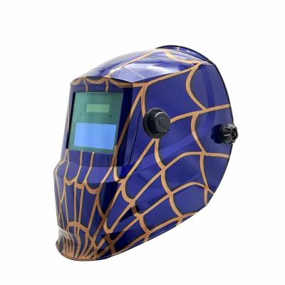 China Welding Cap Fashion Grinding Large View Welding Hood Auto Darkening Welding Helmets 110mm*90mm*9mm for sale