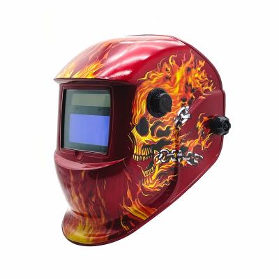 China Welding Cap Quality Guaranteed Long Life Time Face Shield Protective Head Wear Helmet Welding Head Mounted Auto Darkening Welding Helmet 110mm*90mm*9mm for sale