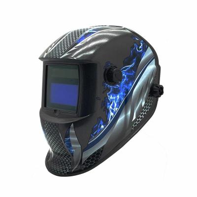 China Professional Welding Cap Power Tool Accessories Helmets Welding Head Mounted Auto Darkening Welding Helmet 110mm*90mm*9mm for sale