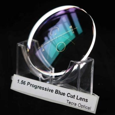 China 1.56 Progressive Blue Light Blocking HMC Spectacle Lenses For Block Harmful Blue Ray for sale