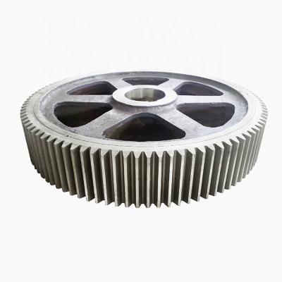 China Industry Wangli Transmission Manufacturing Big Diameter 35CrMo Cast Steel Spur Gear Big Wheel for sale