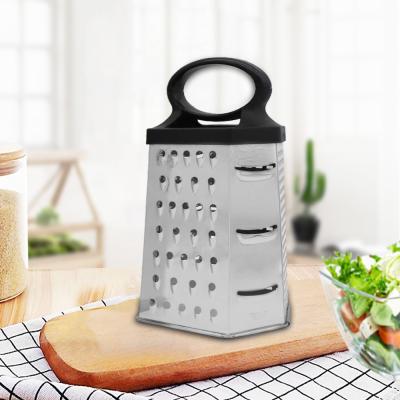 China Viable Black Color Hexagon Cheese Onion Stainless Steel Fruit Vegetable Garlic Press and Slicer for sale