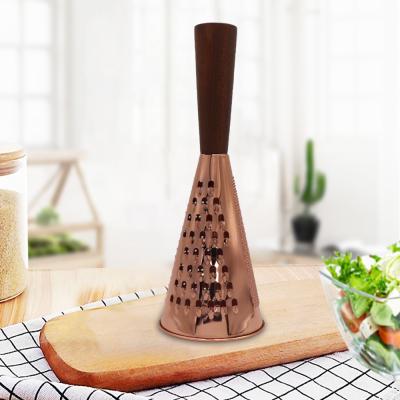 China Sustainable Round Sided Vegetable Cheese Manual 9 Inch Stainless Steel Potato Plant Food Vegetable Ginger Cheese Fruit Ginger Grater for sale