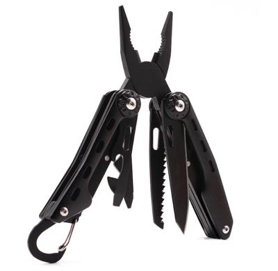 China Two small mini 8 in-1 color portable black and red multi-function tool knife pliers for sale