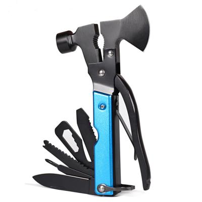 China Multifunctional black coating all in one car safety tools window hammer multitool survival broken hatchet ax for sale