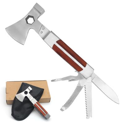 China New Design Mulitpurpose Multifunction Emergency Multitool Outdoor Camping Survival Hammer And Ax for sale