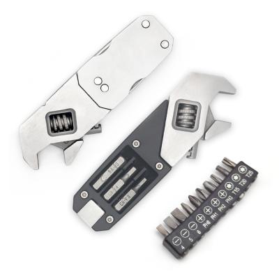 China Household Tool Kit Multi Tool Black Steel Mini Functions Universal Wrench for sale