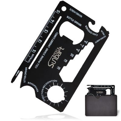 China Pocket Multifunctional Outdoor Multi Function Emergency Metal Tool Accessory Card for sale