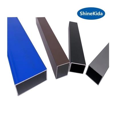 China Constructure 6063 t5 140x140mm 2.5mm Thickness Pipe Profile Aluminum Square Hollow Tube for sale