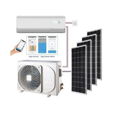 China 9000BTU Hotel Split Tpye Wall Mounted Solar Air Conditioner Hybrid With Solar Panel Energy And Solar Power System for sale