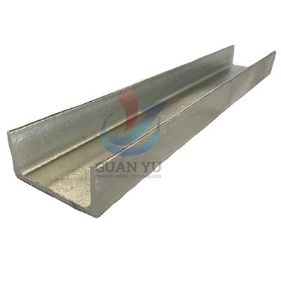 China Construction / building aisi 2b surface 201 stainless steel u channel for glass zu verkaufen