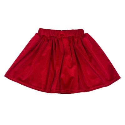 China Breathable High Quality Babies Red Velvet Skirt Children Winter Skirts 2021 for sale