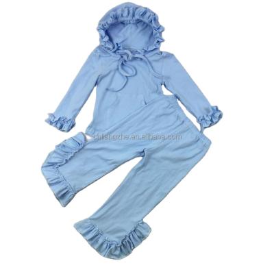 China Hot Sale Casual Hoodies Sportswear Joggers Outfits Sweatpants Gaiters Family Sets Toddler Pile Pants Two Piece Set for sale