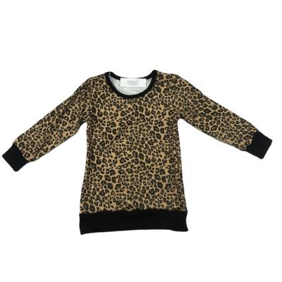 China Sustainable Clothing 2021 Kids Children Leopard Long Sleeve Clothes Fashion Tops Boy's Cotton Shirts Wholesale For 1-7 Years for sale