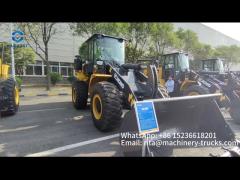 XCMG 4 Ton Front Wheel Loader XC948 129kw With 2.4cbm Rock Bucket