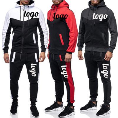 China 2021 Plus Size Mens Tracksuit Sweatsuits 2 Piece Hoodie Tracksuit Sets Casual Comfortable Jogging Suits for sale