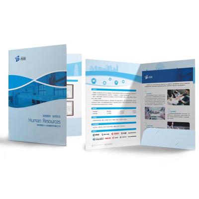 China Advertising Brochure Customized Printing A4 Envelope Paper Folder Enterprise Inspection Report Bid Envelope Customized Contract Folder for sale