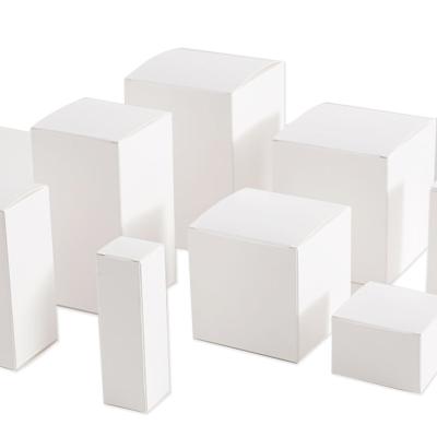 China Disposable Customized product packaging small white box packaging,plain white paper box,white cardboard box for sale